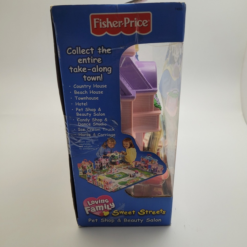 VINTAGE Fisher Price Loving Family Sweet Streets PetShop & Beauty Salon New - Picture 4 of 12